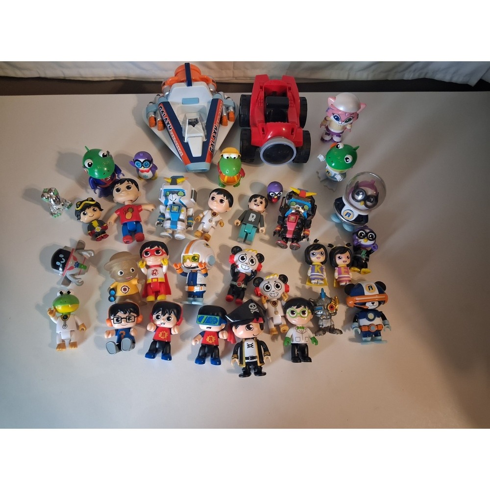 Ryan's World Toy Figures Characters, Ryan's World Huge Collection Lot Of 39